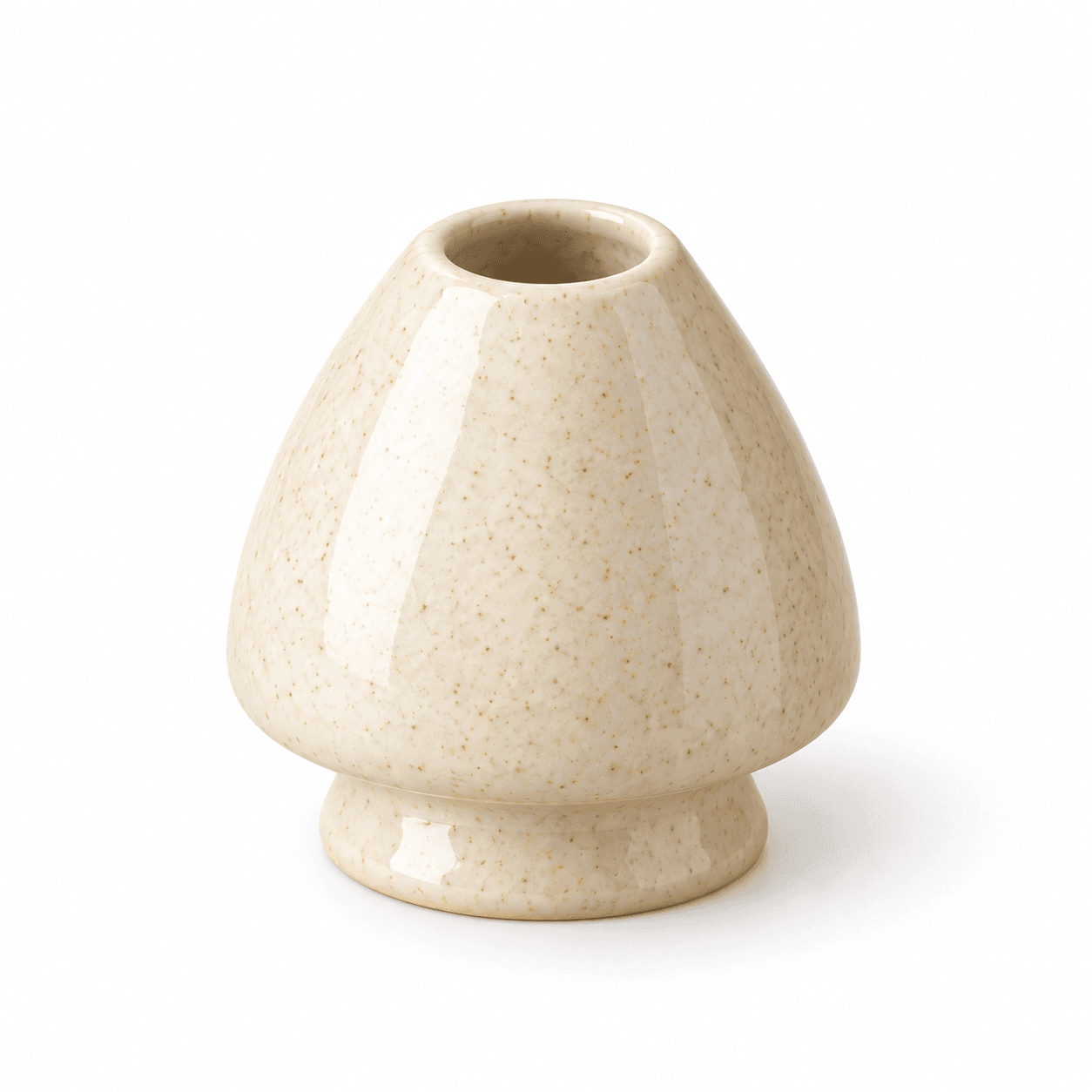 Repose-fouet Ivoire en céramique pour fouet à matcha